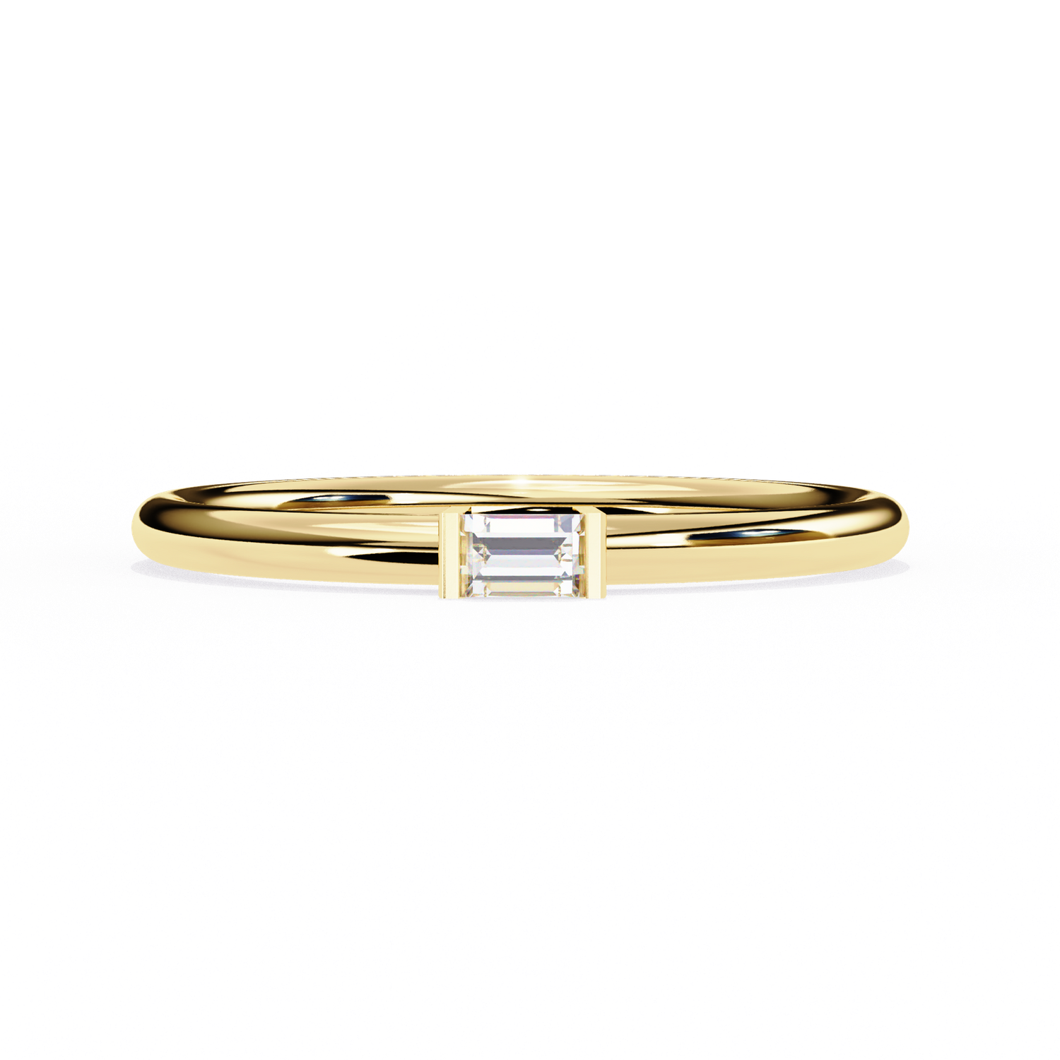 Sleek Baguette Diamond Ring