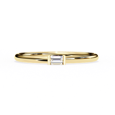 Sleek Baguette Diamond Ring