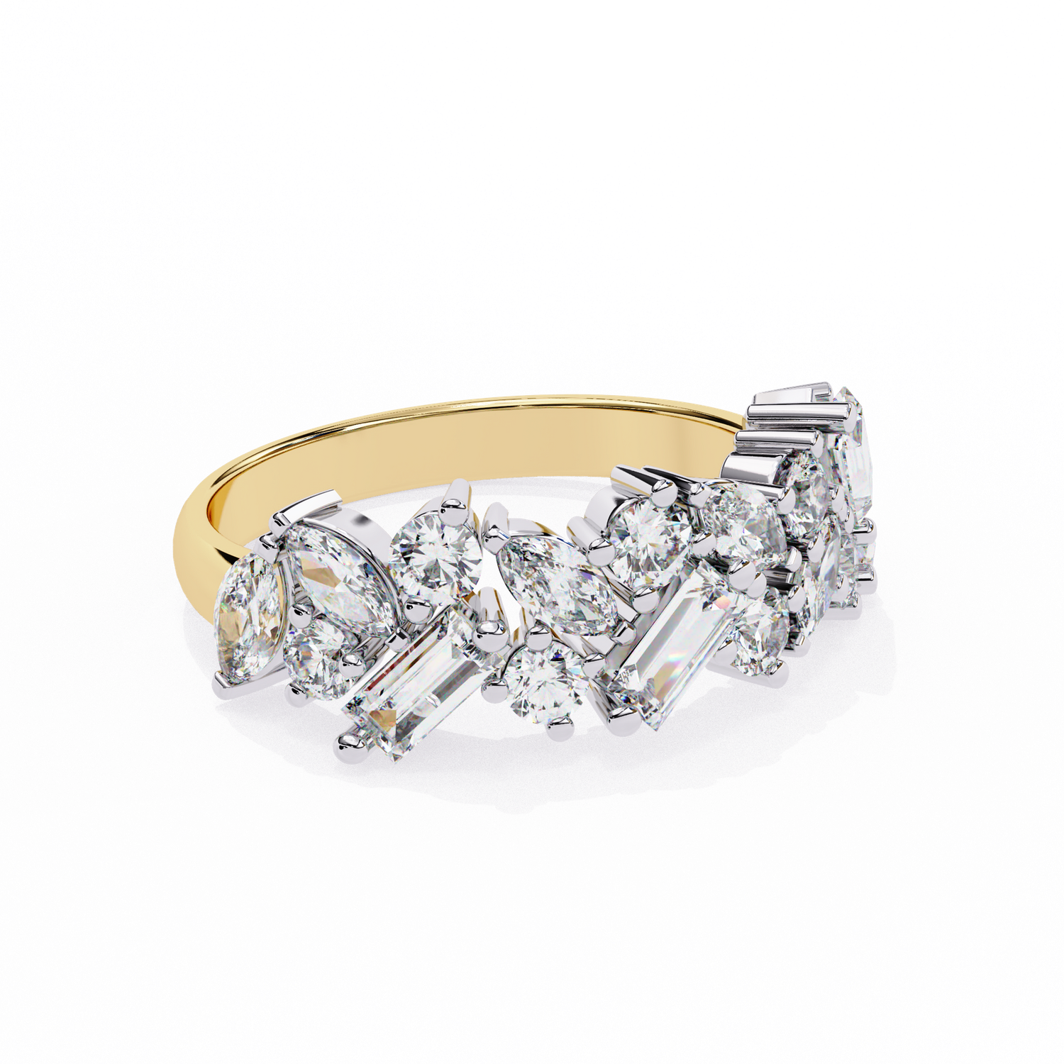 Luxury Diamond Mosaic Ring