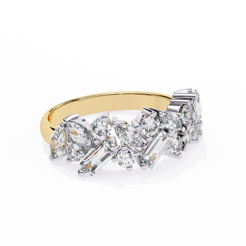 Luxury Diamond Mosaic Ring