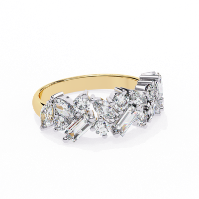 Luxury Diamond Mosaic Ring