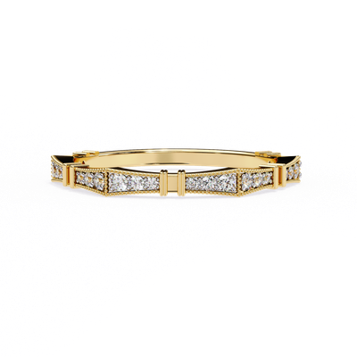 Geometric Elegance Diamond Band
