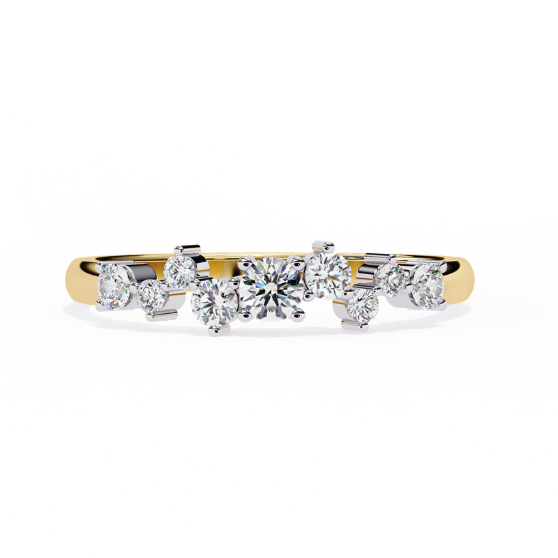 Cascading Spark Diamond Ring