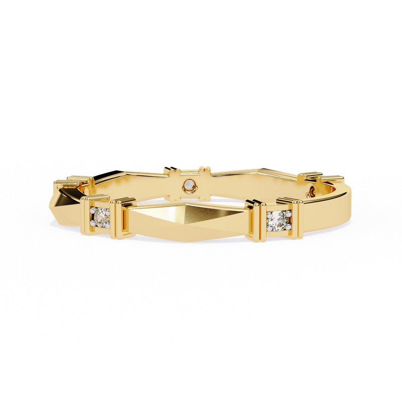 Geometric Grace Diamond Band