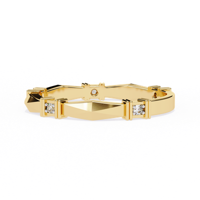 Geometric Grace Diamond Band