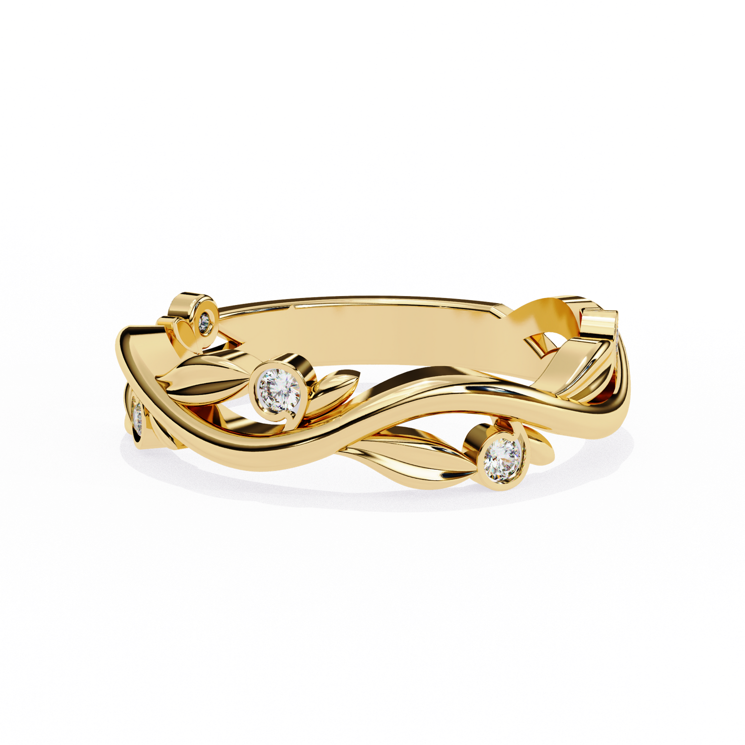 Floral Harmony Diamond Ring