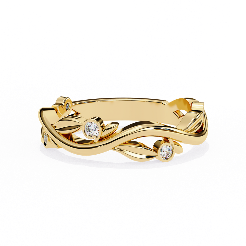 Floral Harmony Diamond Ring
