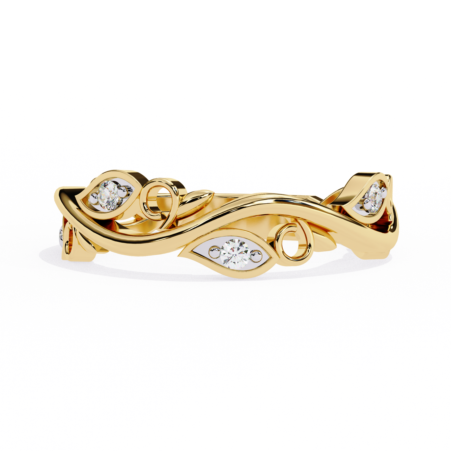 Floral Serenity Diamond Ring