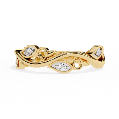 Floral Serenity Diamond Ring