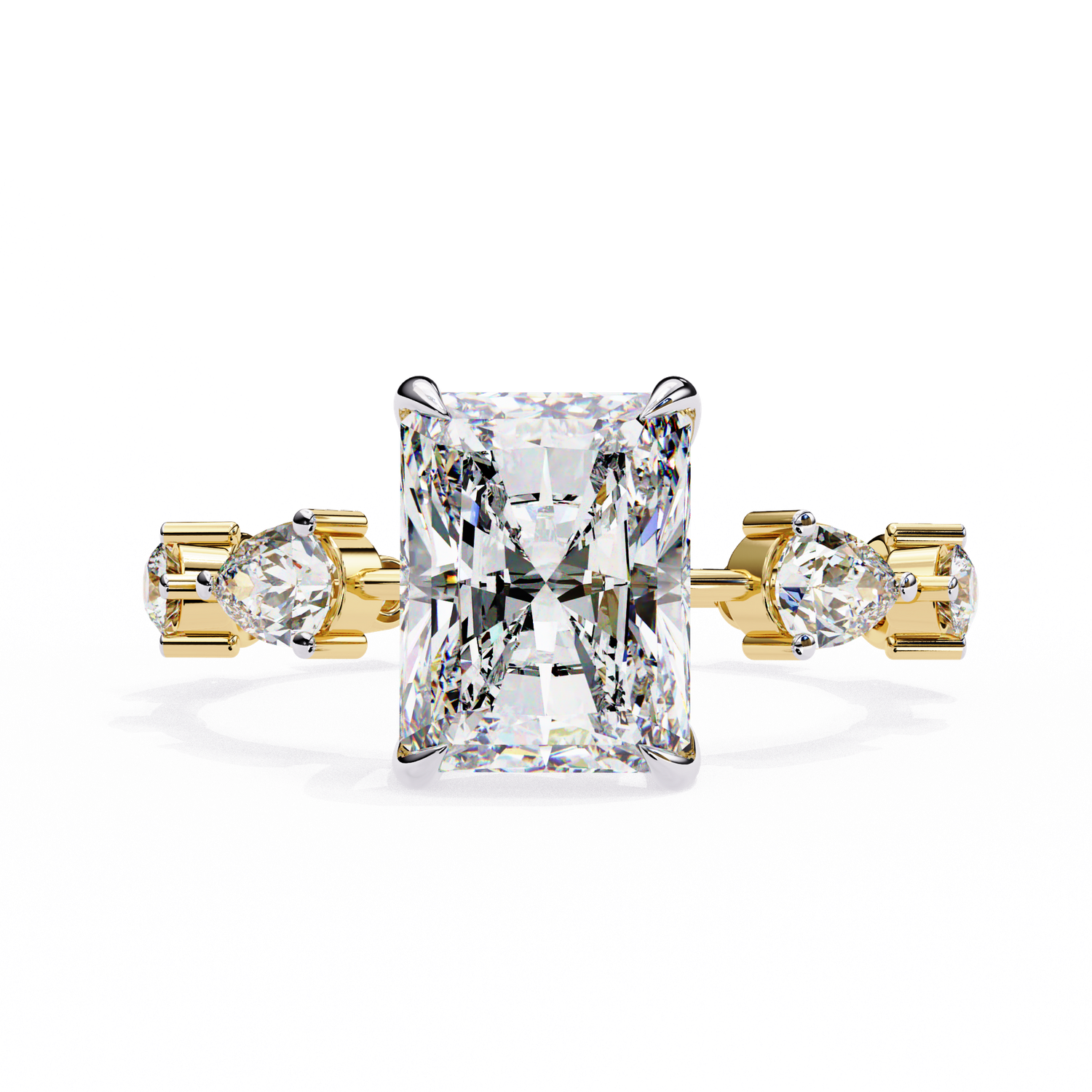 Regal Radiance Emerald Diamond Ring