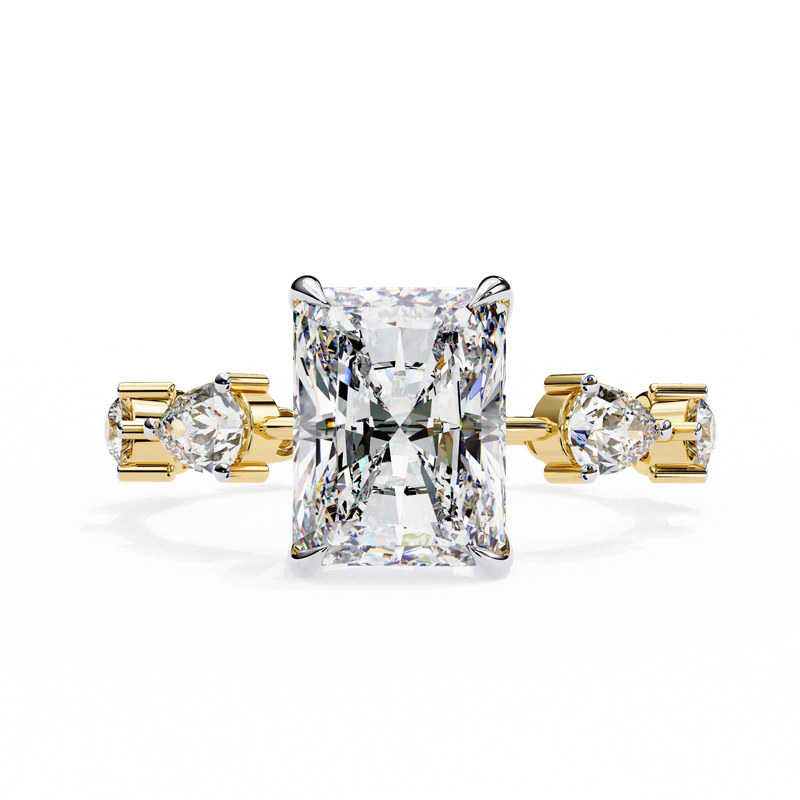 Regal Radiance Emerald Diamond Ring