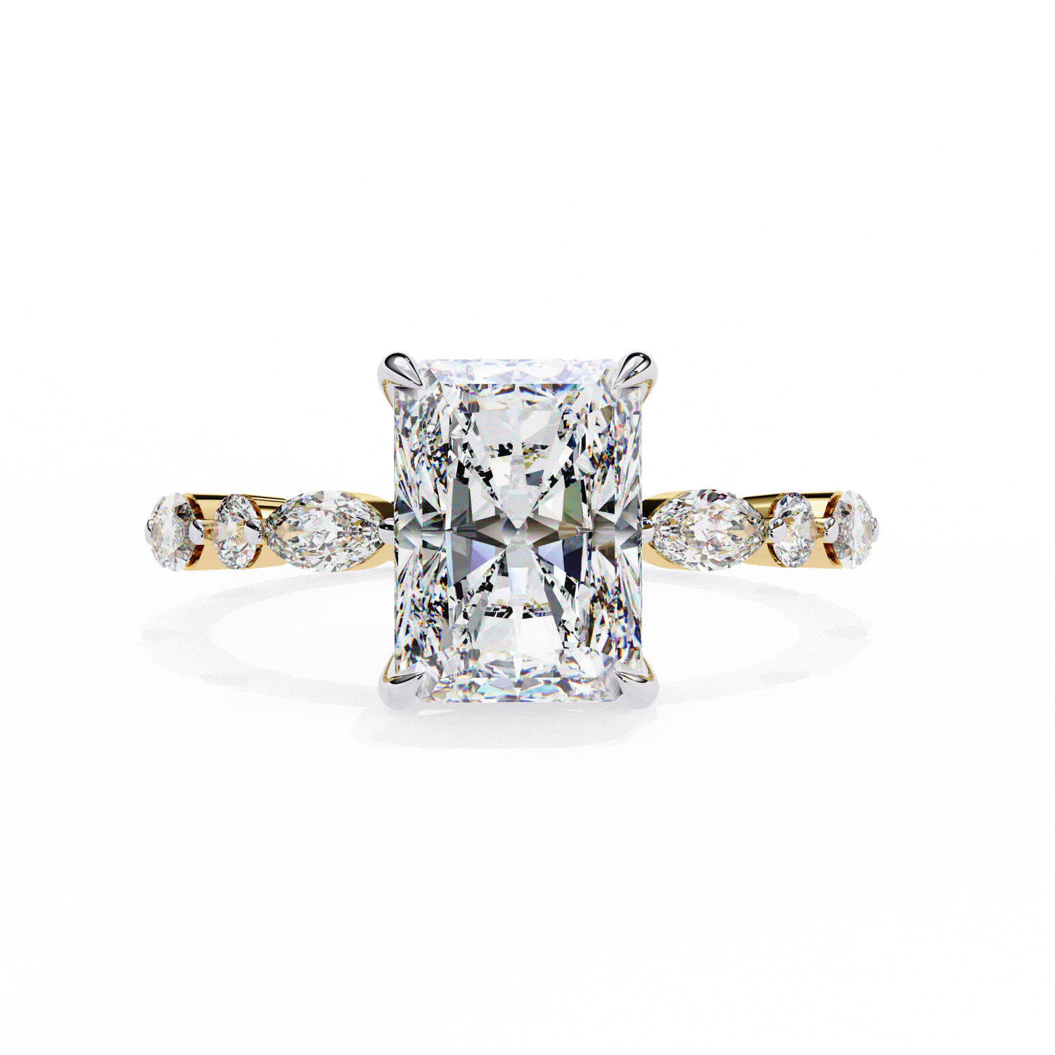 Luxe Radiant Eternity Diamond Ring