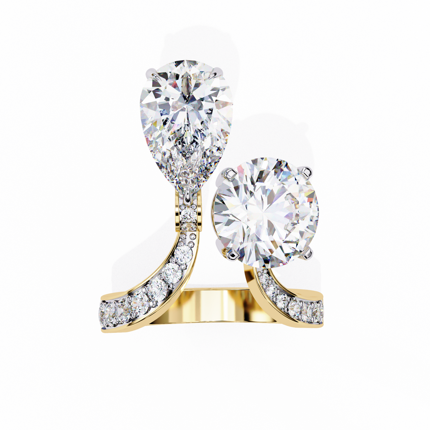 Dual Brilliance Diamond Ring Set