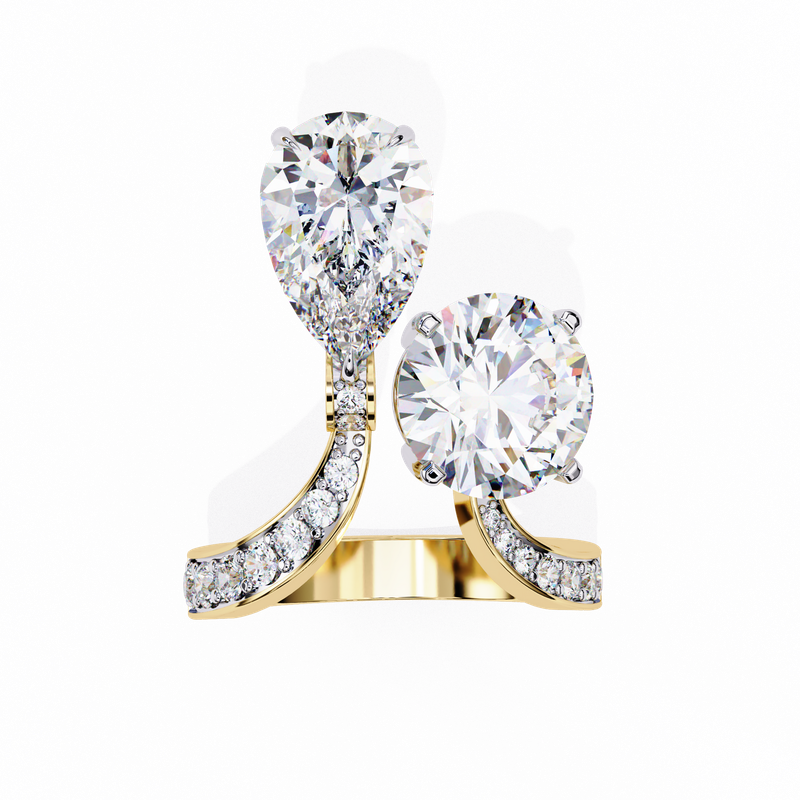 Dual Brilliance Diamond Ring Set