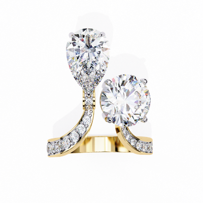 Dual Brilliance Diamond Ring Set