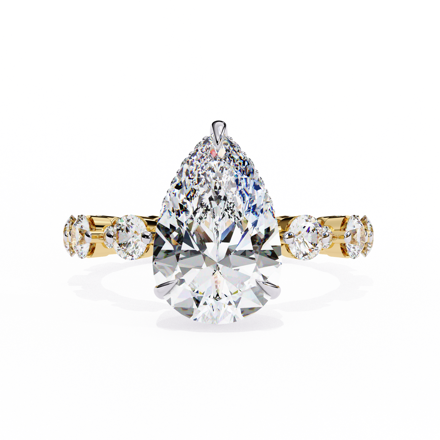 Pear Radiance Eternity Ring