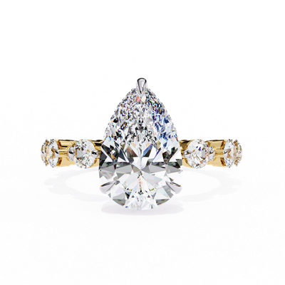Pear Radiance Eternity Ring
