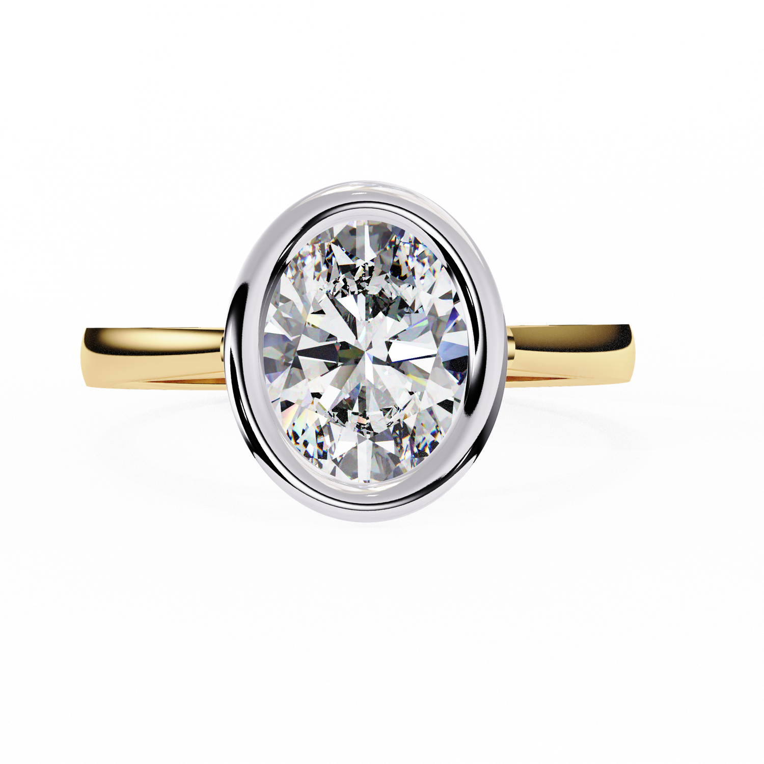 Minimalist Bezel Diamond Ring