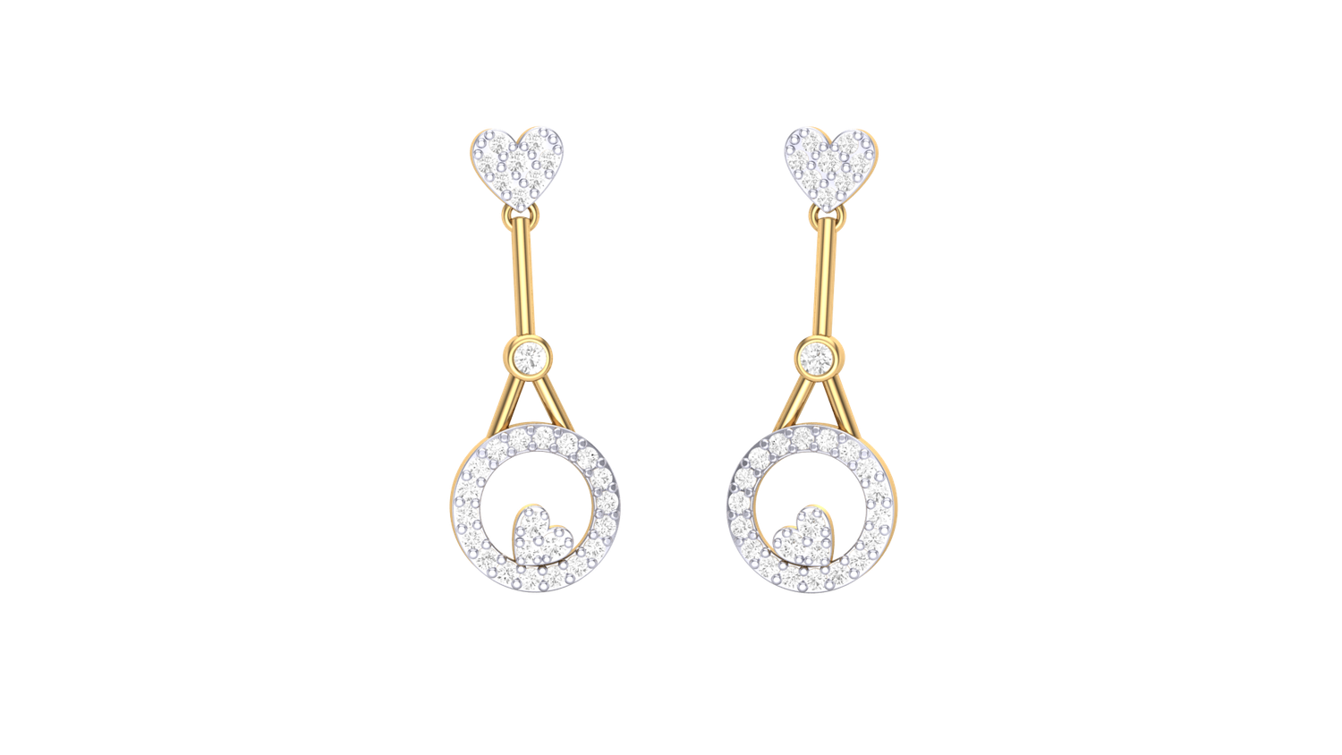 Shimmering Rose Earrings