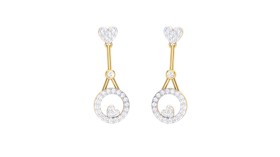 Shimmering Rose Earrings