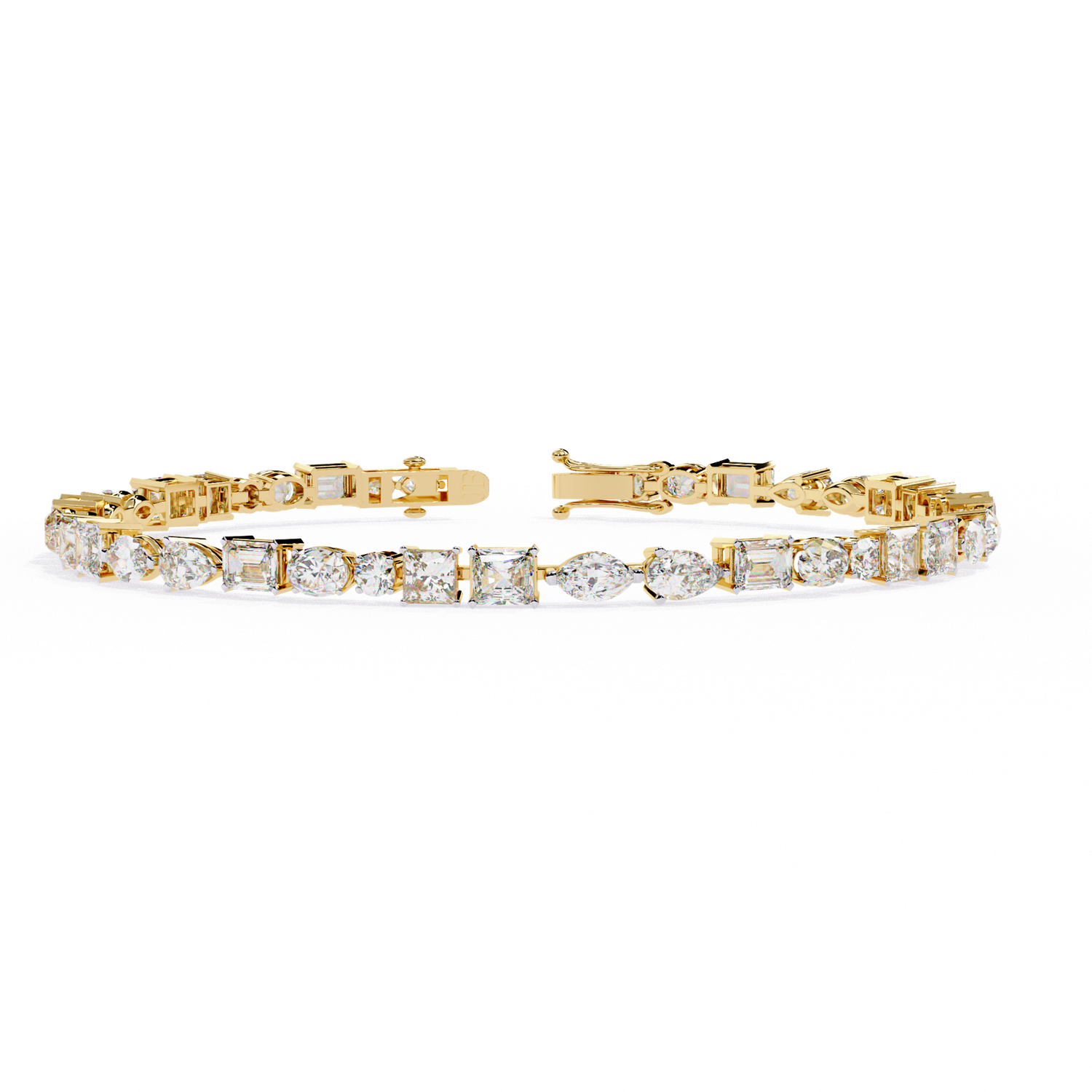 Radiant Cascade Diamond Bracelet