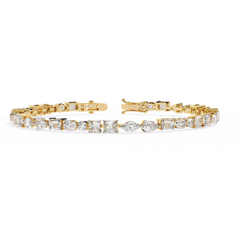 Radiant Cascade Diamond Bracelet