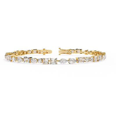 Radiant Cascade Diamond Bracelet
