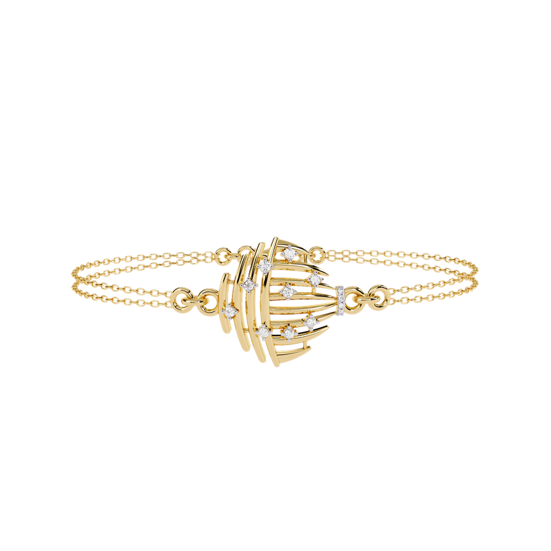 Radiant Ember Diamond Bracelet