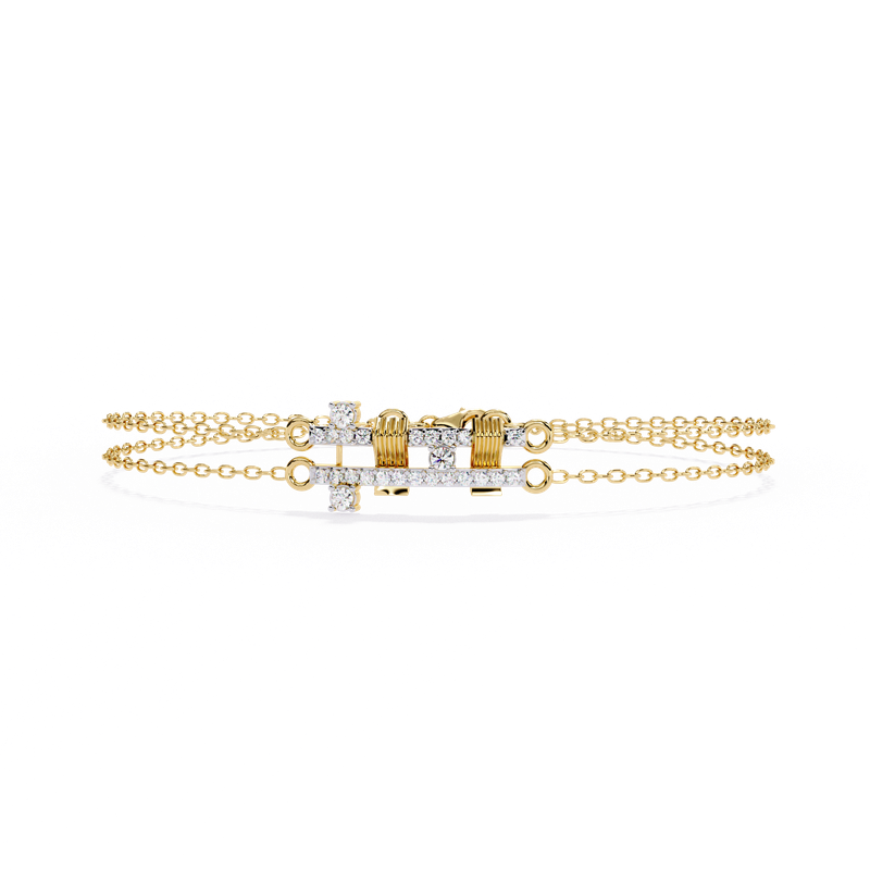 Luxe Grid Diamond Bracelet