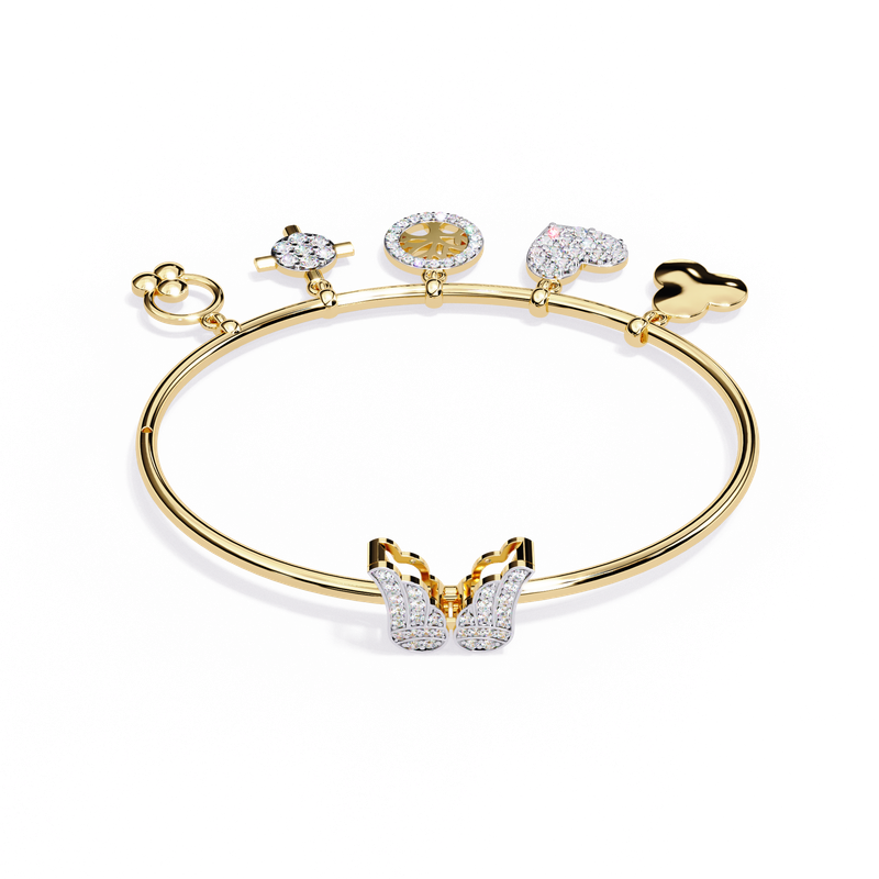 Charmelle Diamond Charms Bracelet