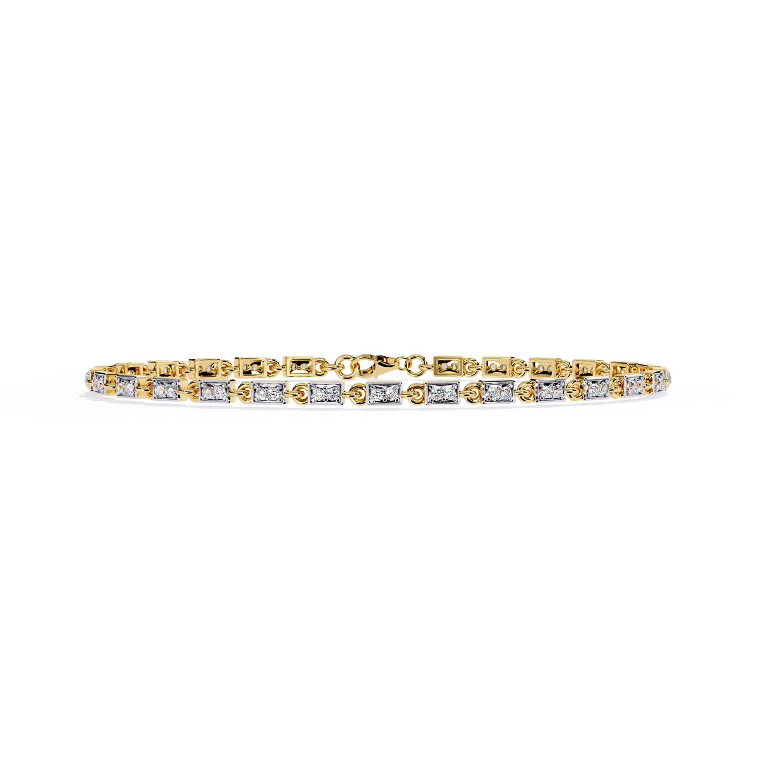 Radiant Edge Diamond Bracelet
