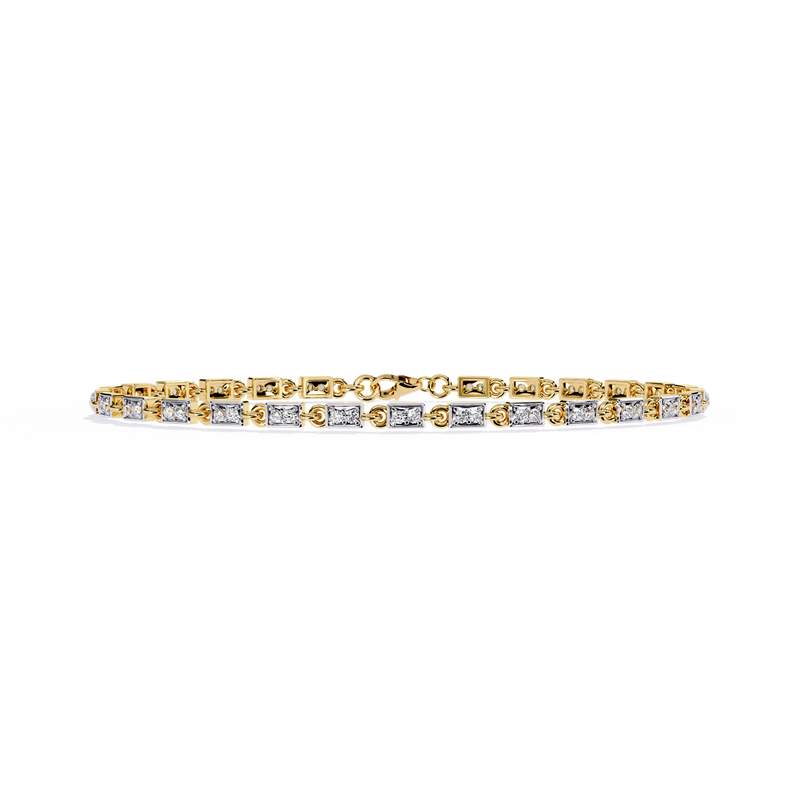 Radiant Edge Diamond Bracelet