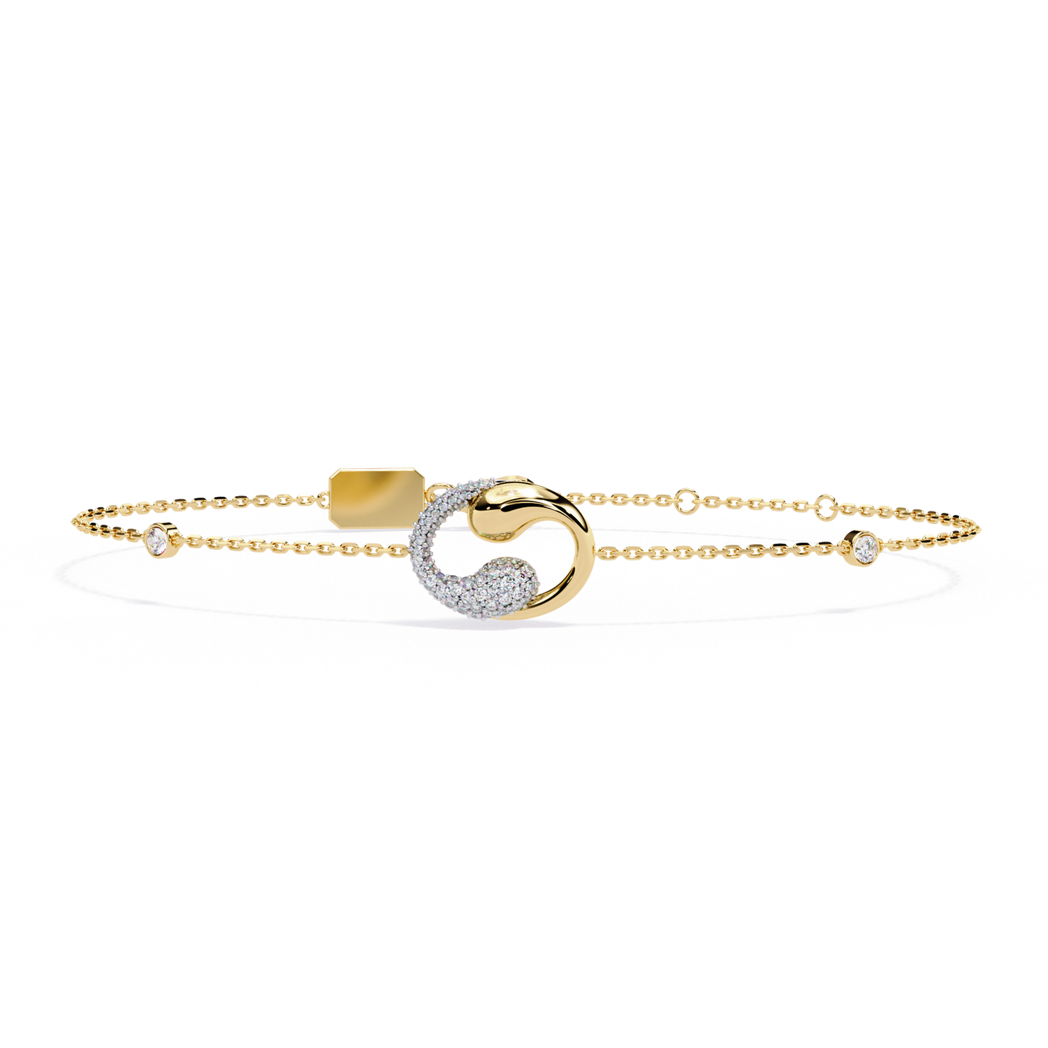 Serene Twist Diamond Bracelet