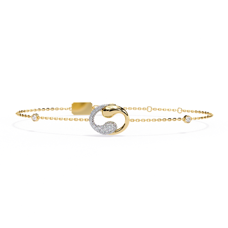Serene Twist Diamond Bracelet