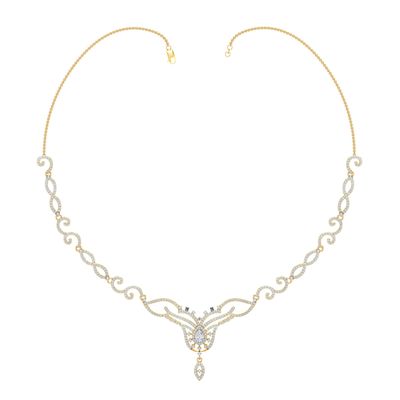Crystal Cascade Necklace Set