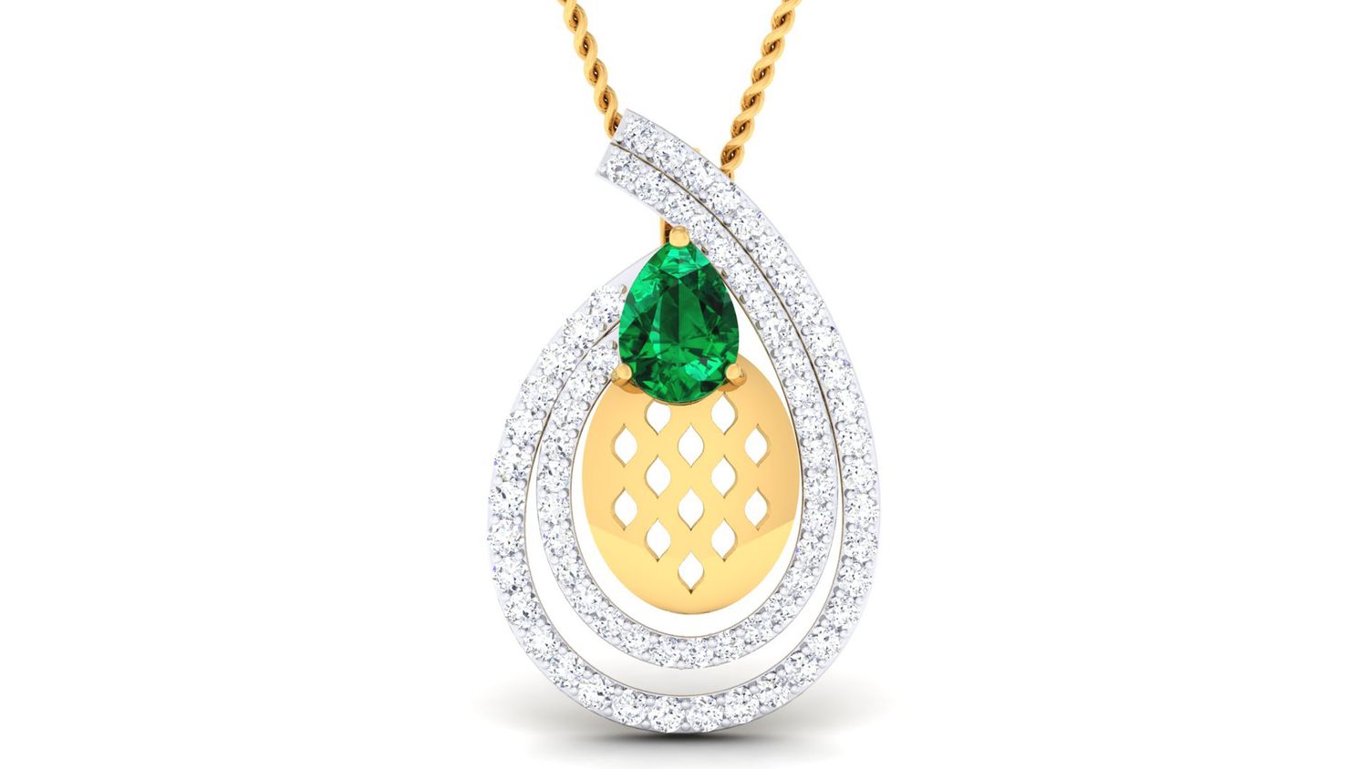 Golden Horizon Pendant Set