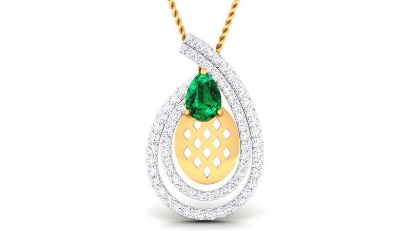 Golden Horizon Pendant Set