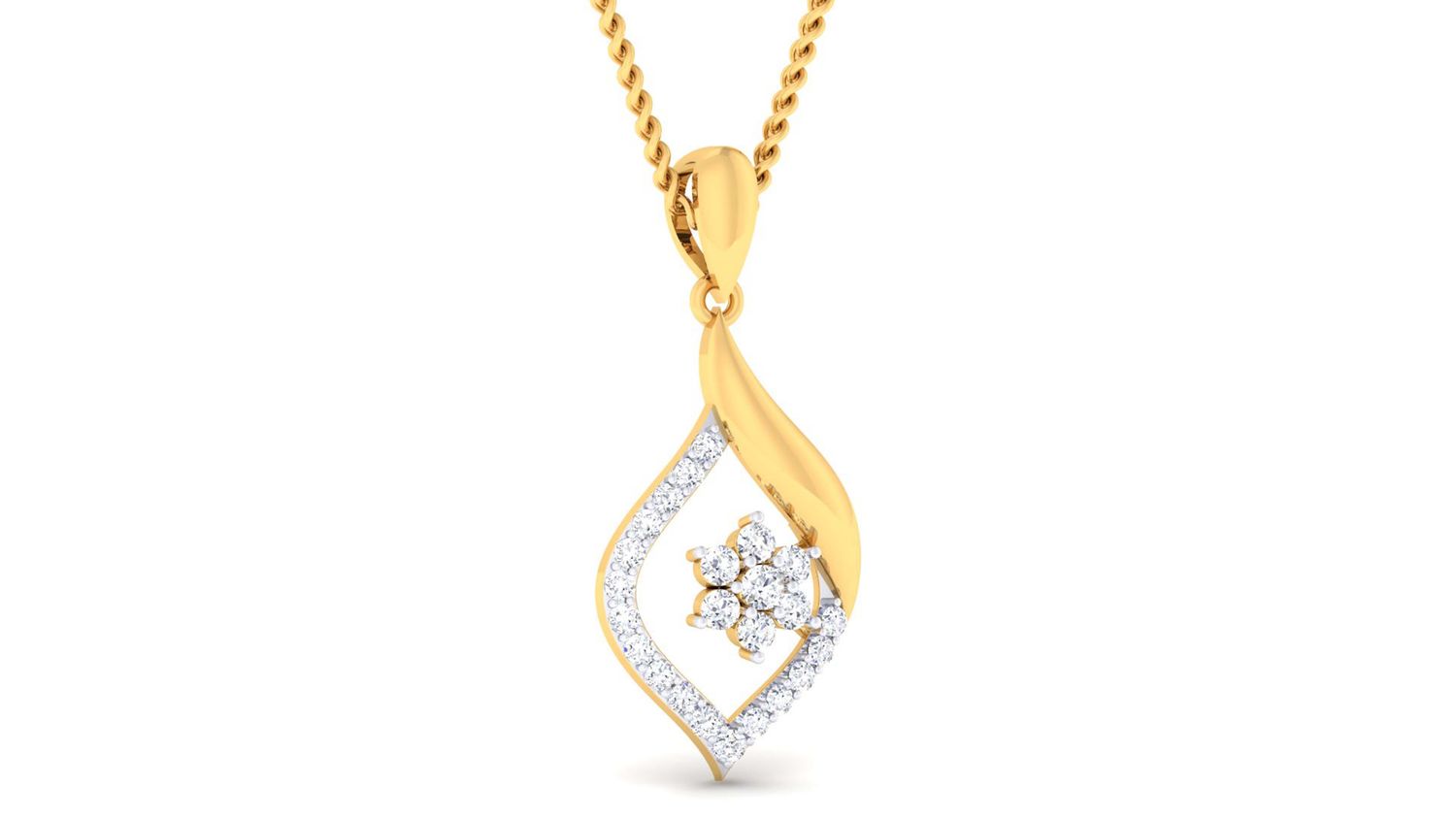 Diamond Embrace Pendant Set