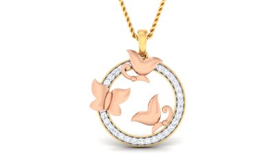Rose Gold Radiance Pendant Set
