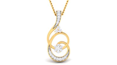 Diamond Rain Pendant Set