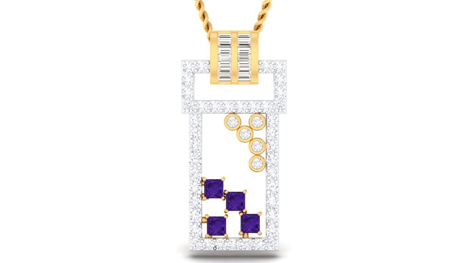 Frosted Beauty Pendant Set
