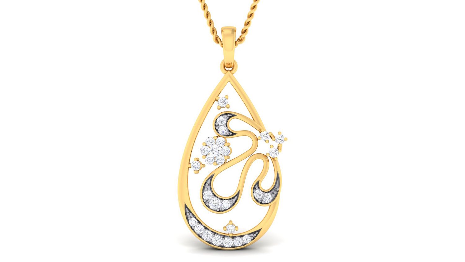 Aurora Crown Pendant Set