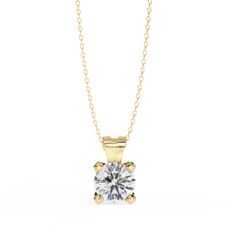 Radiant Solitaire Pendant