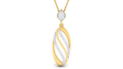 Golden Petal Pendant Set