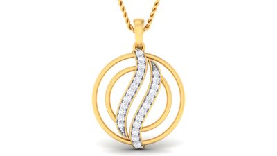 Diamond Charm Pendant Set