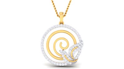 Golden Spiral Pendant Set