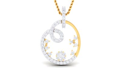 Diamond Crossroads Pendant Set