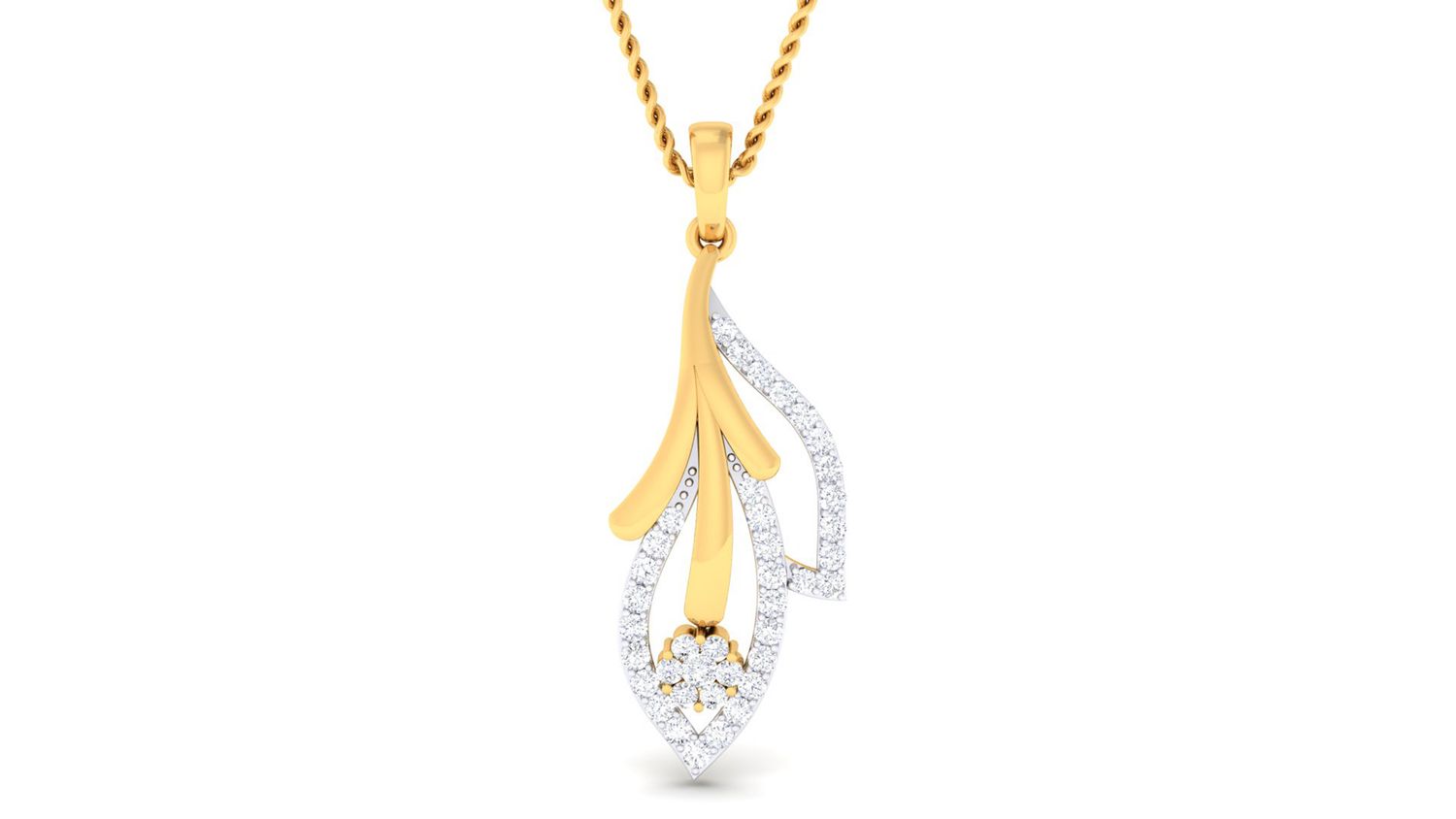 Lustrous Flame Pendant Set
