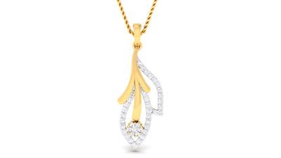 Lustrous Flame Pendant Set