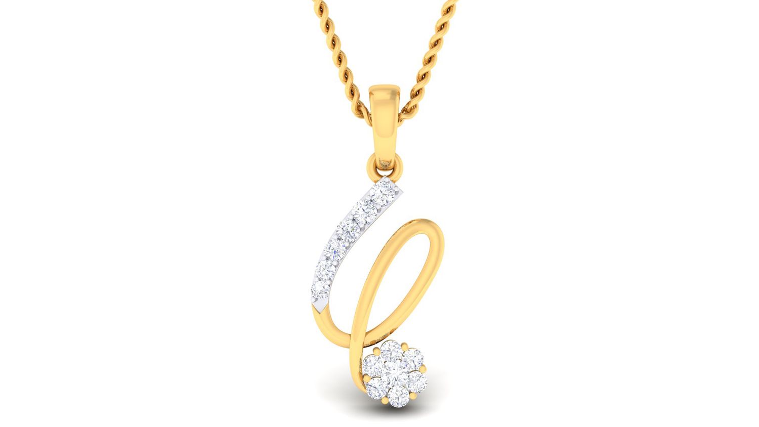 Sparkling Whirl Pendant Set